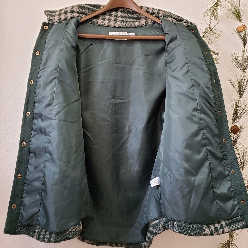 Aventura Helena Fleece Plaid Shacket Jacket - Green - Picture 7 of 14